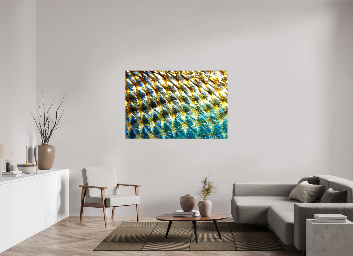 60 x 40″, Metallic Photo Premium Print Golden Armour