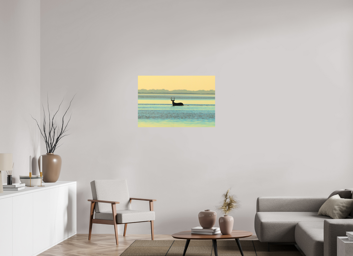 36 x 24″, Paper Premium Print Lone Buck Premium