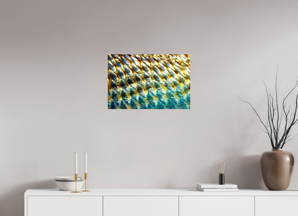 24 x 16″, Metal Premium Print Golden Armour